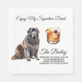 Servilleta De Papel Boda de Newfoundland Signature Bebe servilletas