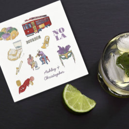 Servilleta De Papel Boda de Nueva Orleans