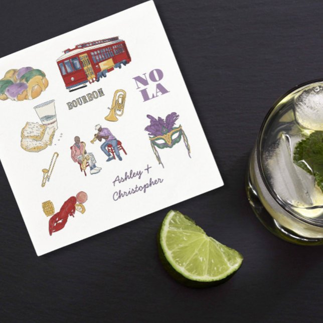 Servilleta De Papel Boda de Nueva Orleans (Subido por el creador)