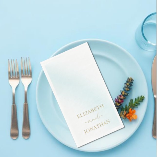 Servilleta De Papel Boda de ola de color azul (Subido por el creador)