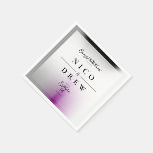 Servilleta De Papel Boda de Orgullo Demisexual Elegante 