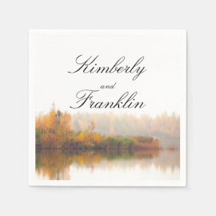 Servilleta De Papel Boda de otoño rústica