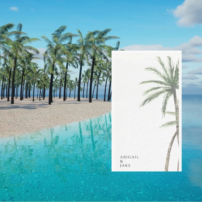 Servilleta De Papel Boda de Palma con Fondo Blanco (Subido por el creador)