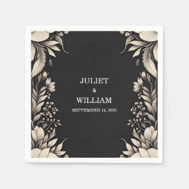 Servilleta De Papel Boda de papel de tela de tejidos satinados de enca