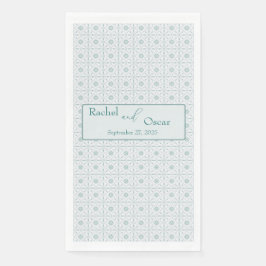 Servilleta De Papel Boda de patrón azul Pastel