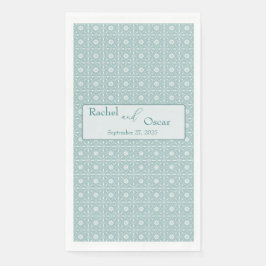 Servilleta De Papel Boda de patrón azul Pastel