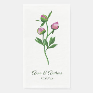 Servilleta De Papel Boda de Peonía