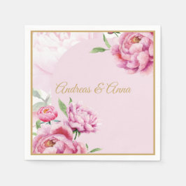 Servilleta De Papel Boda de Peonía
