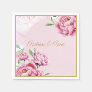 Servilleta De Papel Boda de Peonía