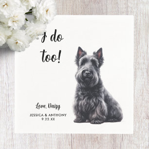 Servilleta De Papel Boda de perro Terrier Escocés