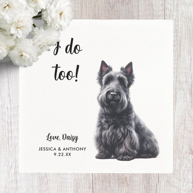 Servilleta De Papel Boda de perro Terrier Escocés  (Subido por el creador)