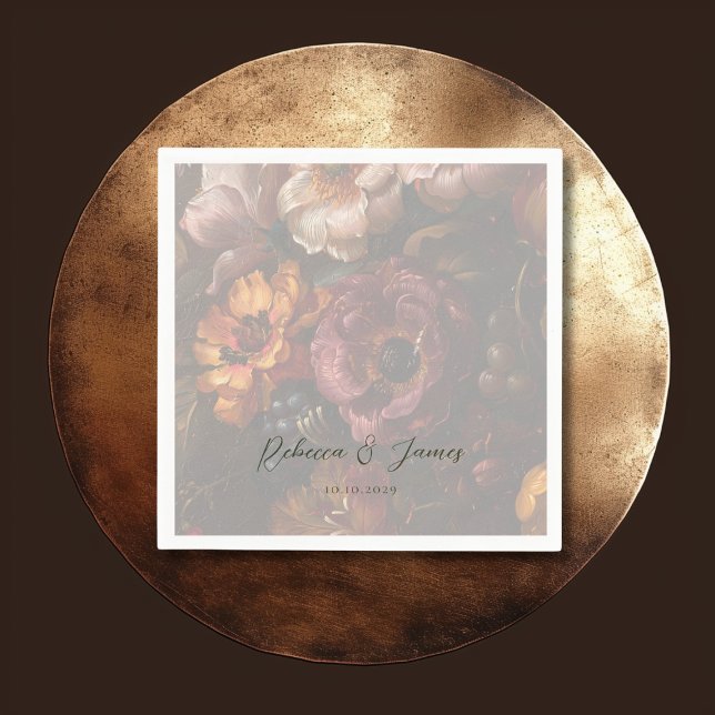 Servilleta De Papel Boda de pintura artística holandesa de color román (Subido por el creador)