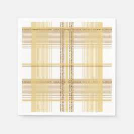 Servilleta De Papel Boda de platillos de oro