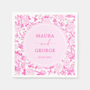 Servilleta De Papel Boda de porcelana de pájaro de flores chinas de co