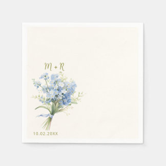 Servilleta De Papel Boda de ramo floral acuarela