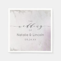 Boda de Relieve metalizado plateado púrpura Ombre 