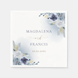 Servilleta De Papel boda de rosas azules