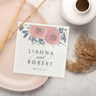 Servilleta De Papel Boda de Rubor Poppies