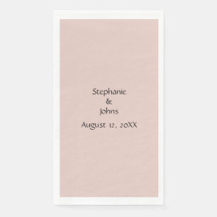 Servilleta De Papel Boda De Sal Rosa Personalizado Nombre Pareja Monog