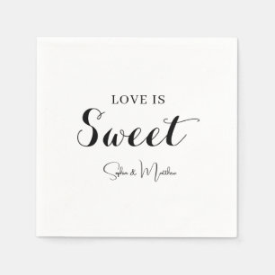Servilleta De Papel Boda de script manuscrito