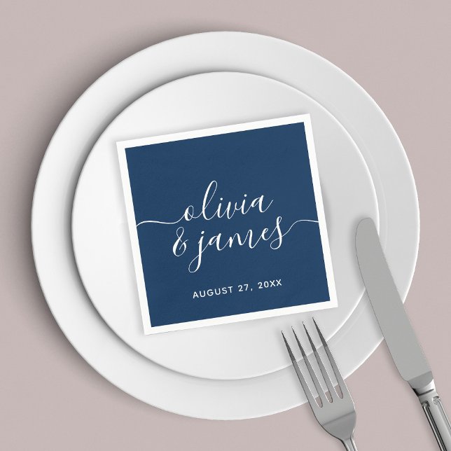 Servilleta De Papel Boda de secuencias de comandos de caligrafía de co (Subido por el creador)