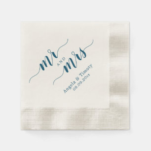 Servilleta De Papel Boda de Sr y Sra