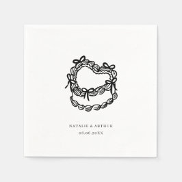 Servilleta De Papel Boda de tarta caprichosa a mano