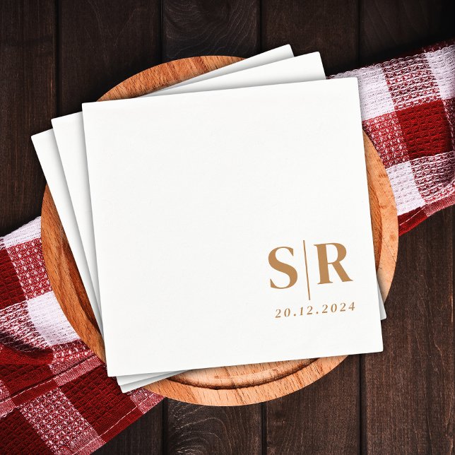 Servilleta De Papel Boda de tipografía simple (Subido por el creador)