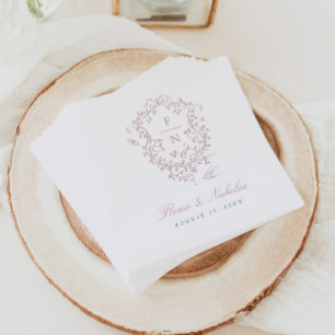 Servilleta De Papel Boda De Toile Rosa Papel Napkins Chinoiserie