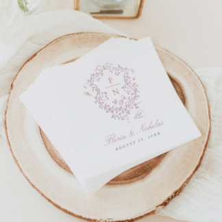 Servilleta De Papel Boda De Toile Rosa Papel Napkins Chinoiserie