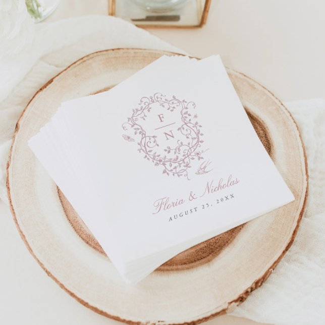 Servilleta De Papel Boda De Toile Rosa Papel Napkins Chinoiserie (Subido por el creador)