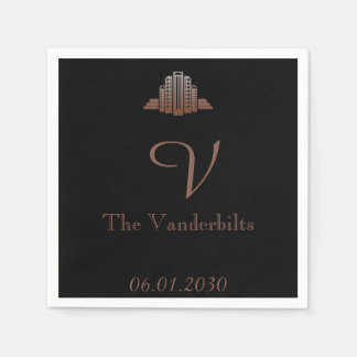 Servilleta De Papel Boda de Torre Art Deco