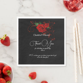 Servilleta De Papel Boda de Tuxedo Suite y Bride Silhouette