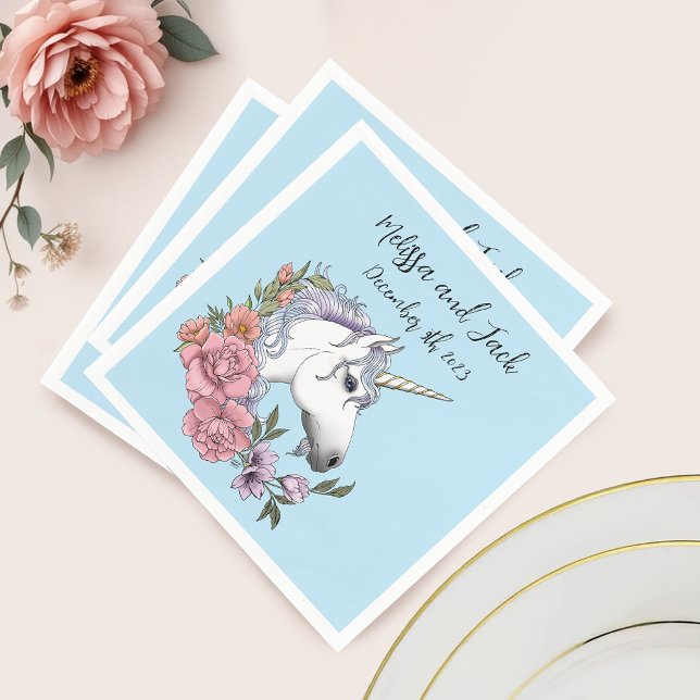 Servilleta De Papel Boda de unicornio blanco (Subido por el creador)