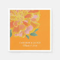 Boda de verano con vibrante Marigold