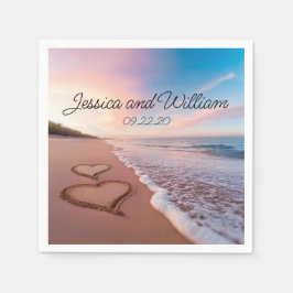 Servilleta De Papel Boda de verano de belleza