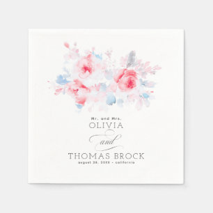 Servilleta De Papel Boda de verano floral elegante