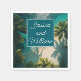 Servilleta De Papel Boda de verano mágico