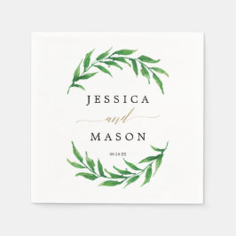 Servilleta De Papel Boda de verde Napkin Cocktail Napkin