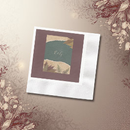 Servilleta De Papel boda de verdor de moda de boho boho aderezado