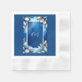 Servilleta De Papel boda de vibración de la costa azul