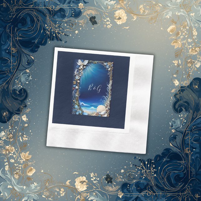 Servilleta De Papel boda de vibración de la costa azul (Subido por el creador)