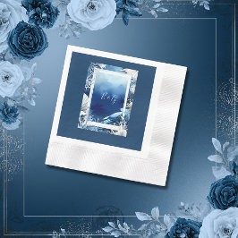 Servilleta De Papel boda de vibración de la costa azul