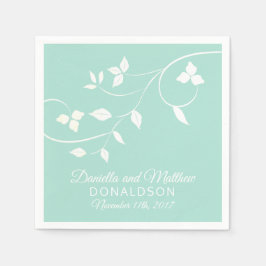 Servilleta De Papel Boda de vino verde de la Casa de la Moneda