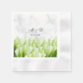 Servilleta De Papel Boda de White Calla Lily Florals