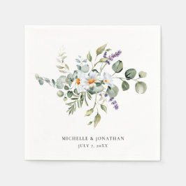 Servilleta De Papel Boda de White Daisies