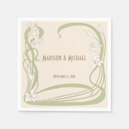 Servilleta De Papel Boda de White Lilies