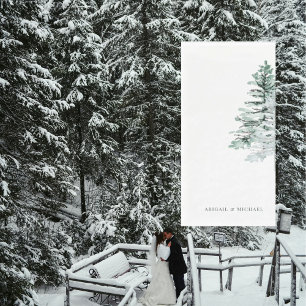 Servilleta De Papel Boda de Winter Woodland personalizado