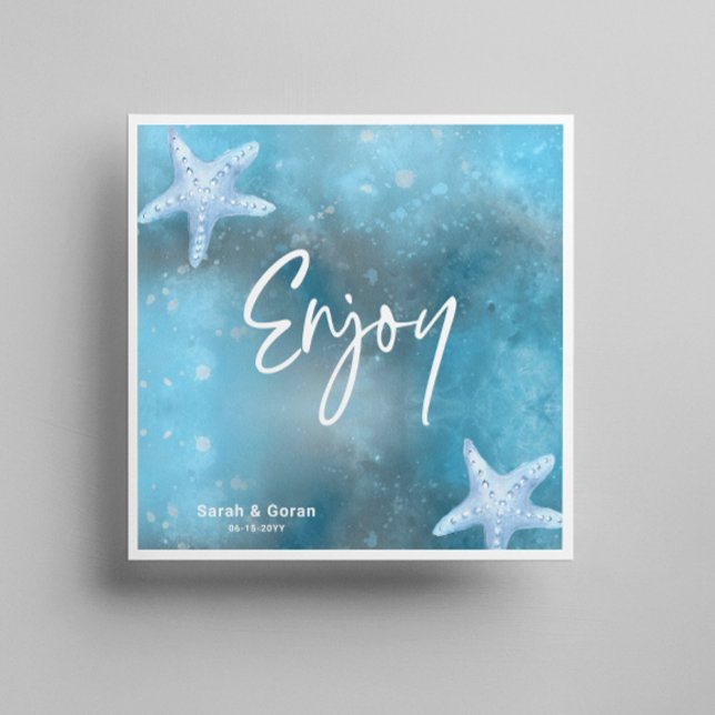 Servilleta De Papel Boda Deep Blue Sea (Subido por el creador)