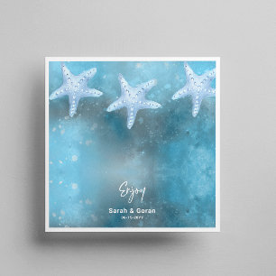 Servilleta De Papel Boda Deep Blue Sea